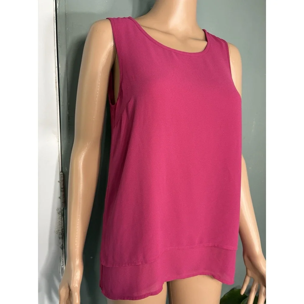 Women's MICHAEL KORS ELEGANT TOP BLOUSE SLEEVELESS Pink Size S